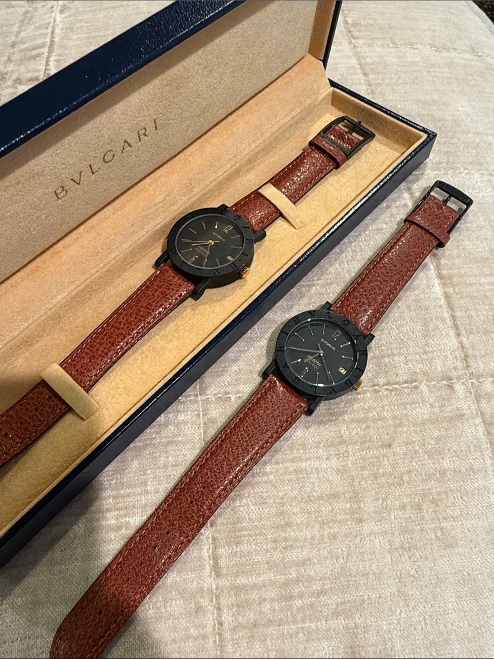 Bvlgari carbon gold limited edition 33mm automatic watch new in box